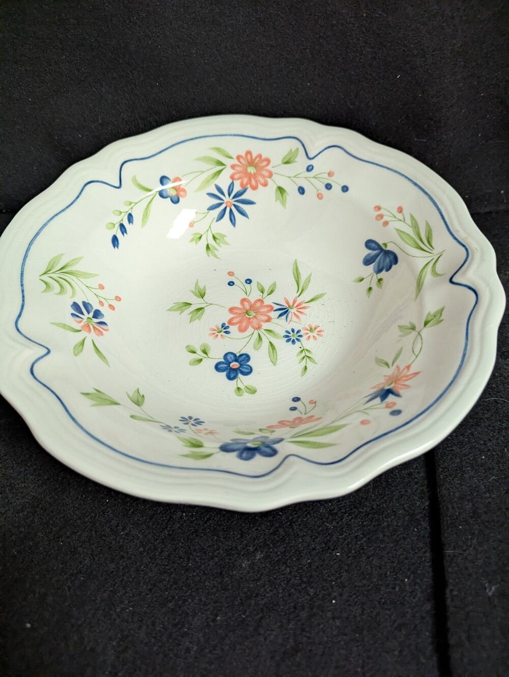 Sears Country French Ironstone Serving Bowl Vintage Large Cottagecore Vegetable
